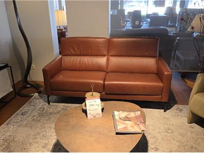 Lederland BREDA Showroommodel Griffier  2,5 hoge rug en uitschuifbare zit